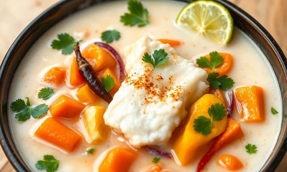 tropical coconut fish stew