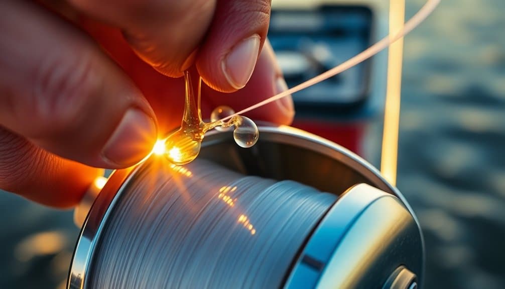 ölen Sie Ihre Angelschnur