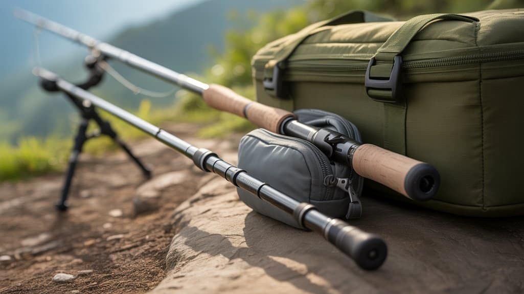 kompakte tragbare Angelruten