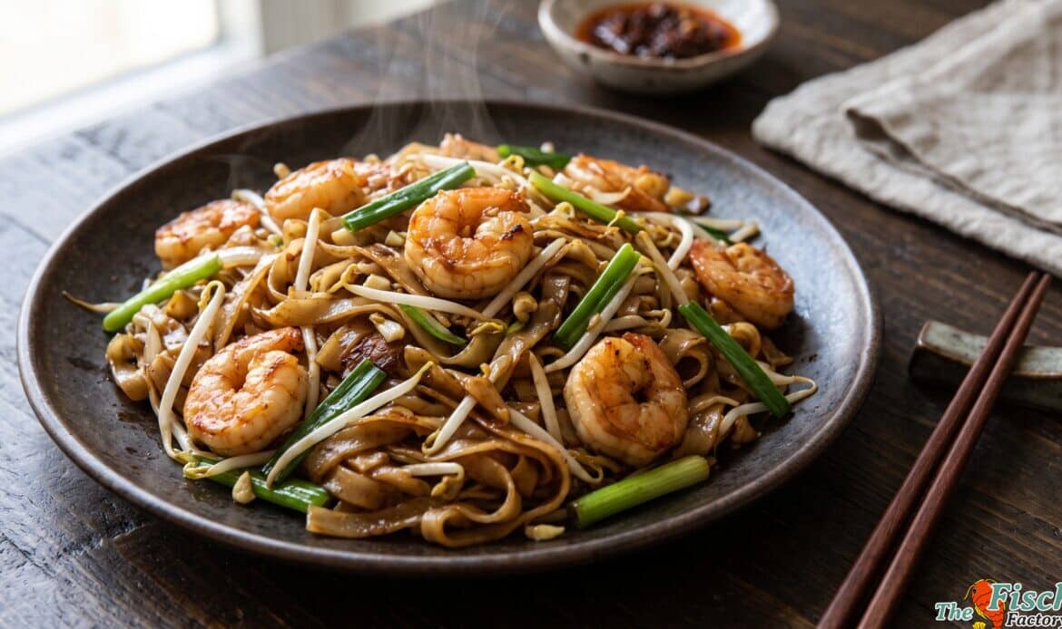 Shrimp chow fun with noodles 2K